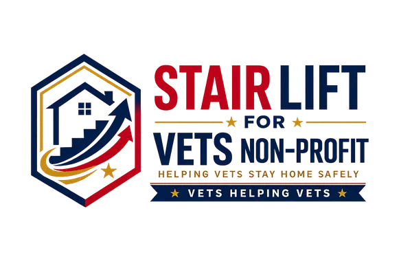 American flag representing hope for veterans receiving donated stair lifts to remain safe and independent at home.