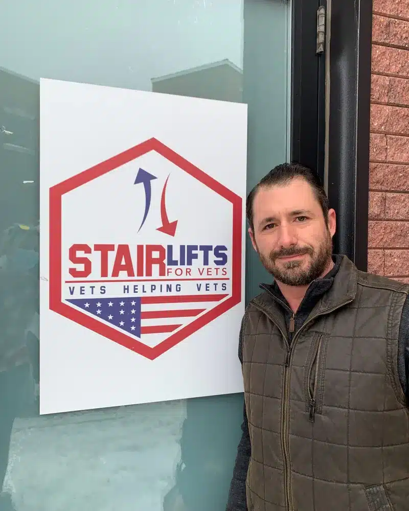 Ryan | Founder & Executive Director | Stair Lift For Vets Portrait of Ryan, Founder and Executive Director of Stair Lift For Vets nonprofit.
